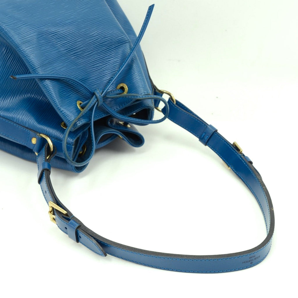 Louis Vuitto Petit Noe Blue Epi Leather Bag