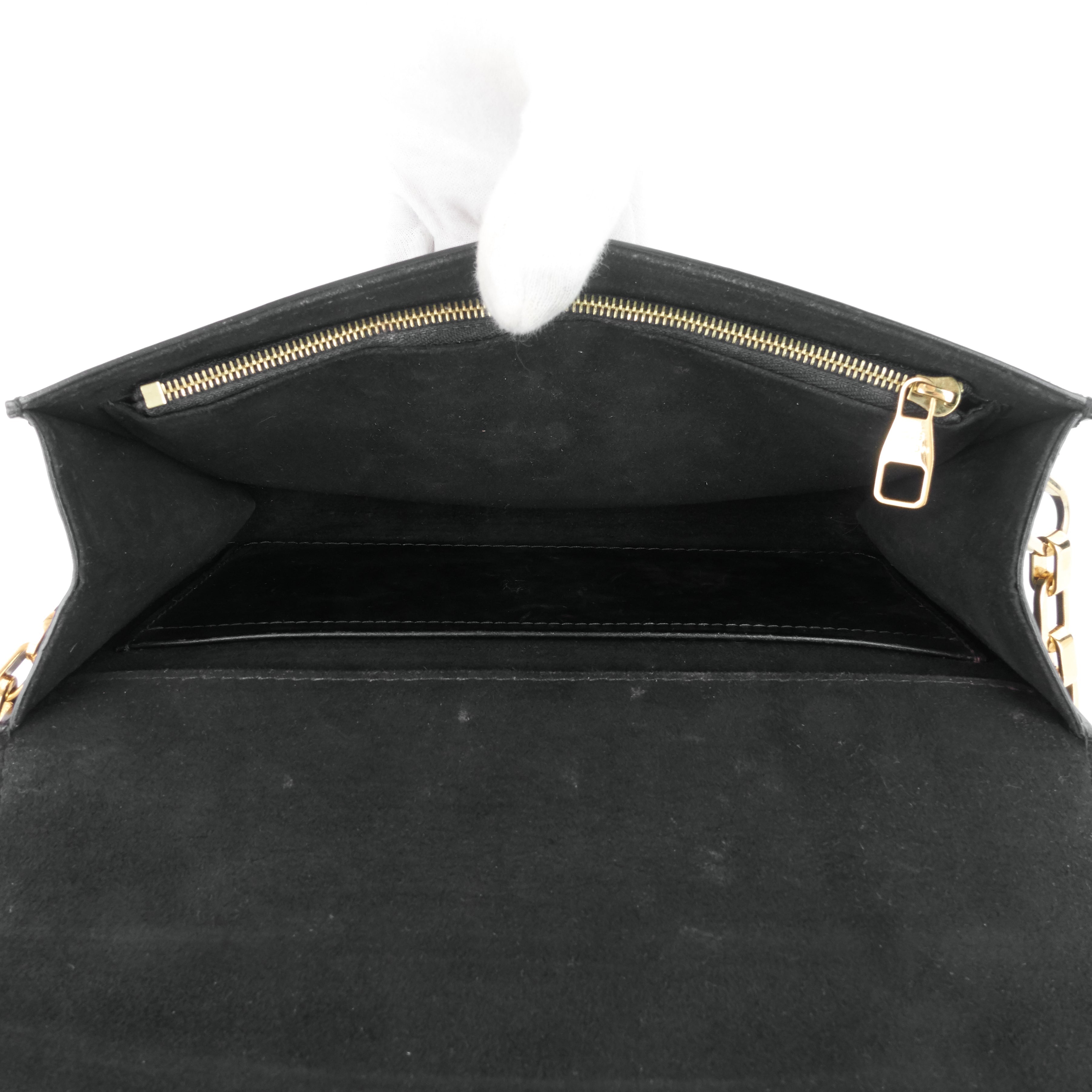 Louis Vuitto Louise GM Chain Calfskin Leather Bag