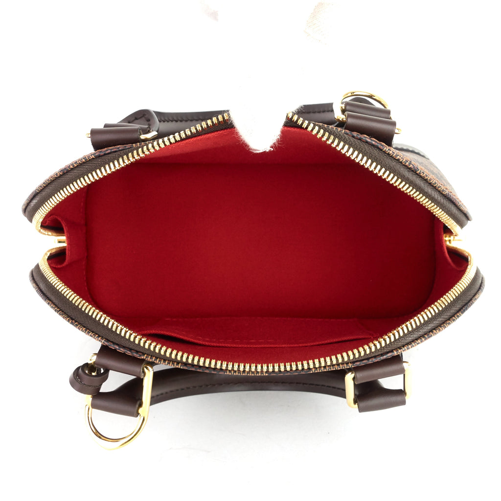 Louis Vuitto Alma BB Damier Ebene Canvas Handbag