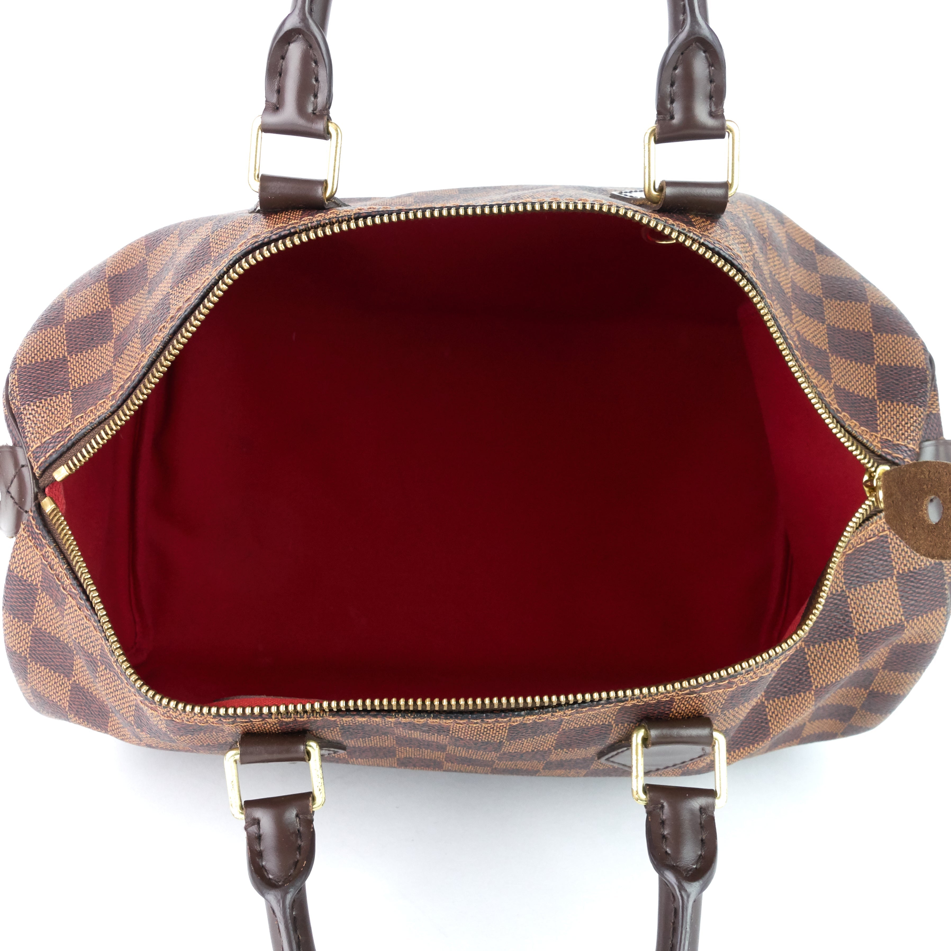 Louis Vuitto Speedy 35 Damier Ebene Canvas Bag
