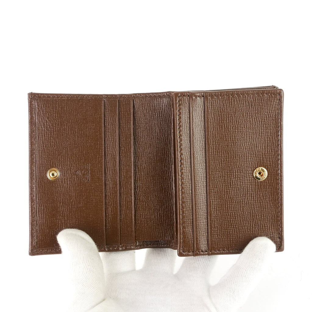 Gucci Horsebit 1955 GG Supreme Canvas Card Case