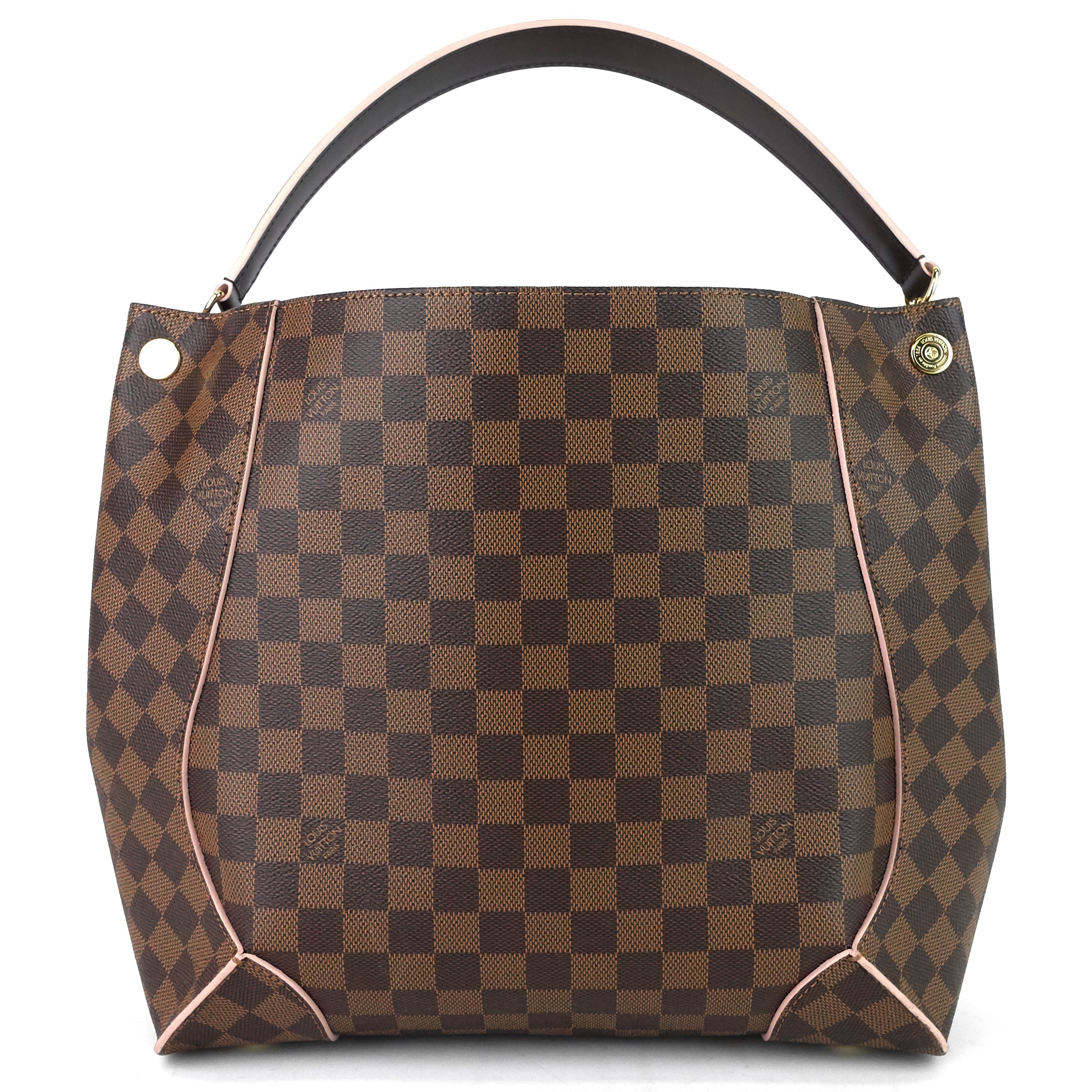 Louis Vuitto Caissa Damier Ebene Canvas Hobo Bag