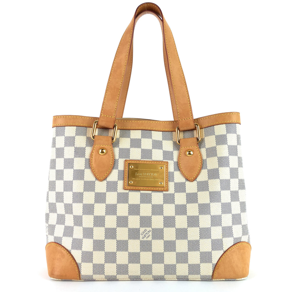 Louis Vuitto Hampstead Damier Azur Canvas Bag