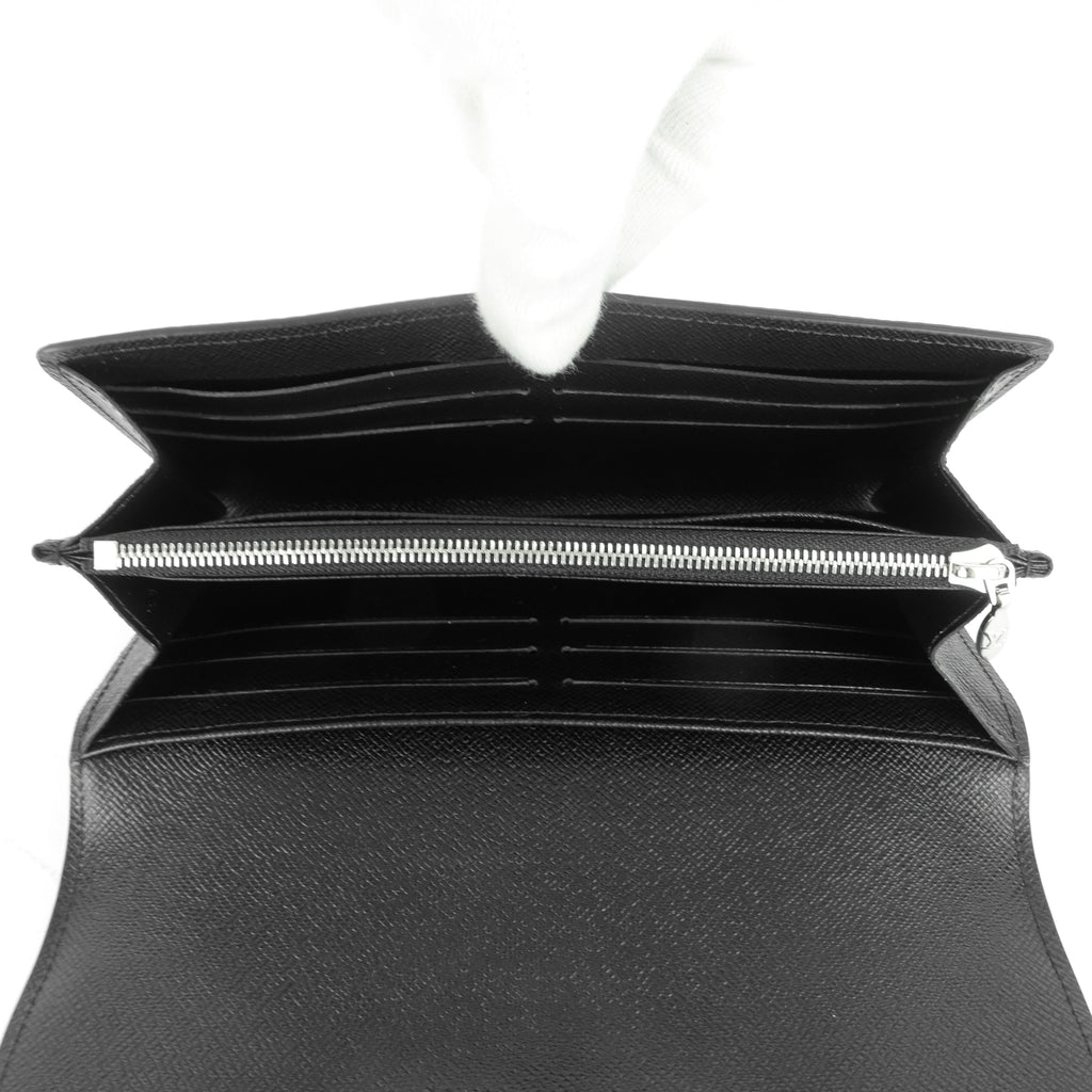 Louis Vuitto Twist Long Black Epi Leather Wallet