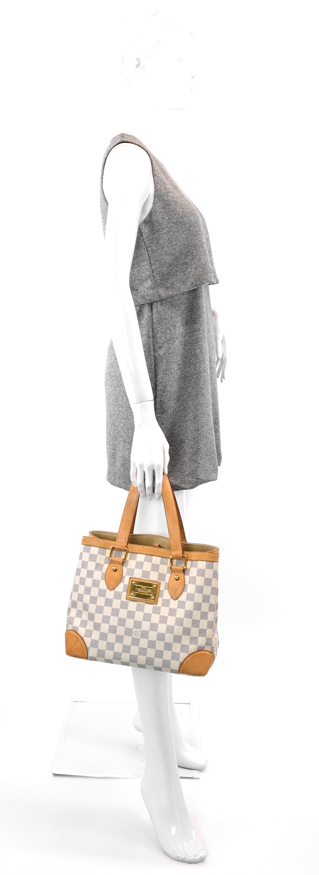 Louis Vuitto Hampstead Damier Azur Canvas Bag
