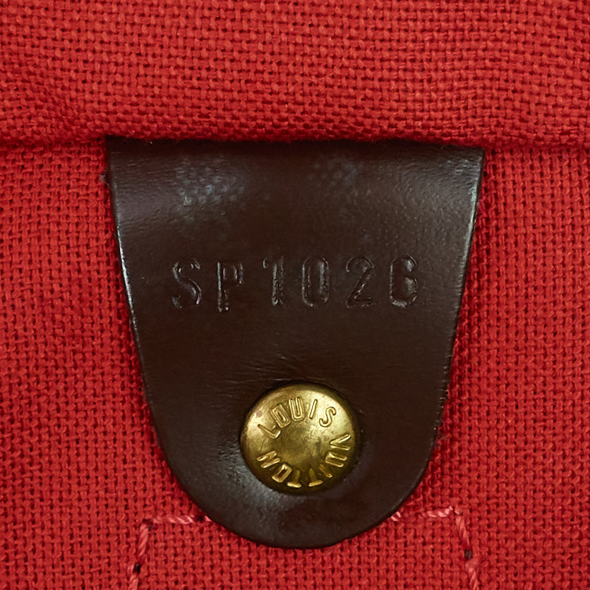 Louis Vuitto Speedy 30 Damier Ebene Canvas Bag
