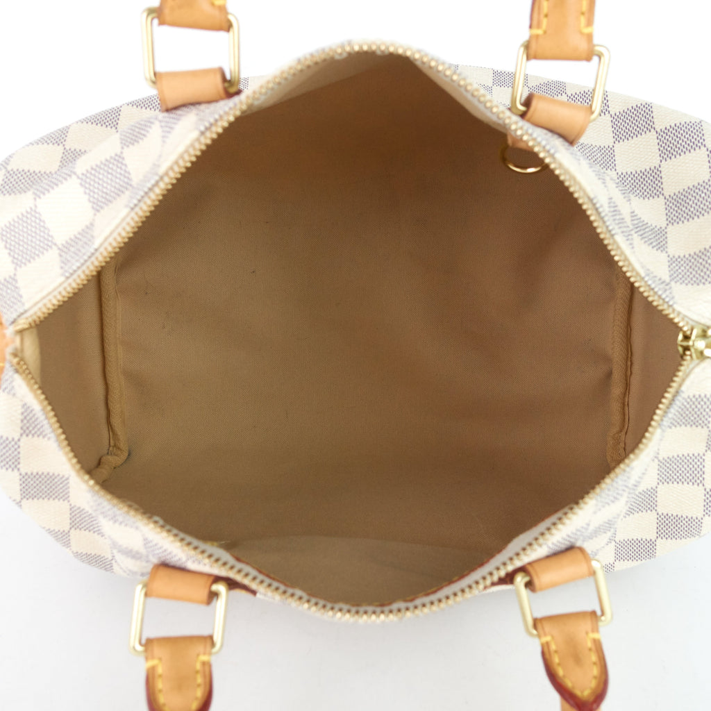 Louis Vuitto Speedy 30 Damier Azur Canvas Handbag