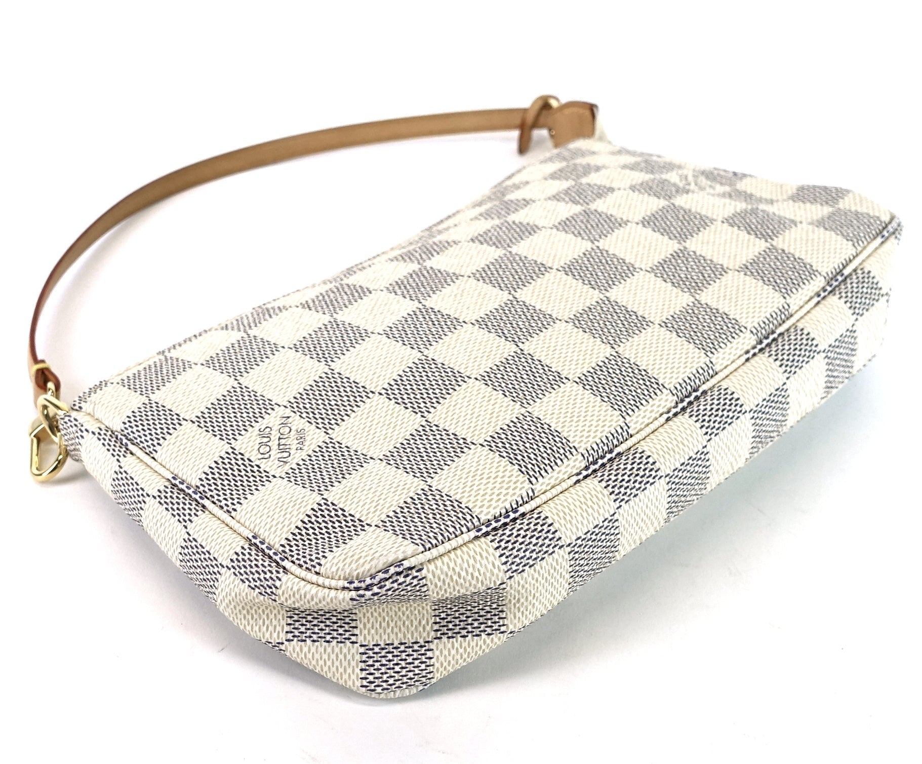 Louis Vuitto Pochette Accessoires Damier Azur Canvas Bag