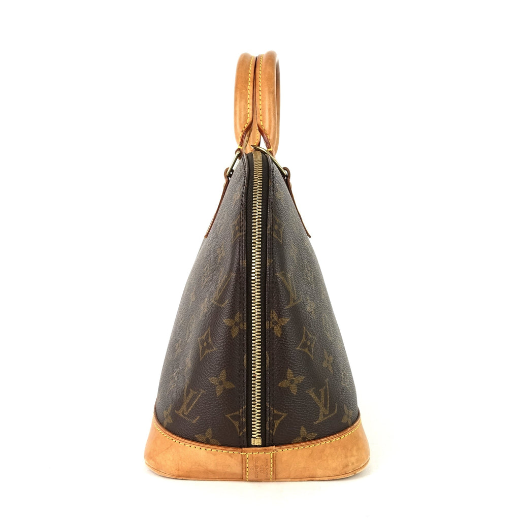 Louis Vuitto Alma Monogram Canvas Handbag with Strap
