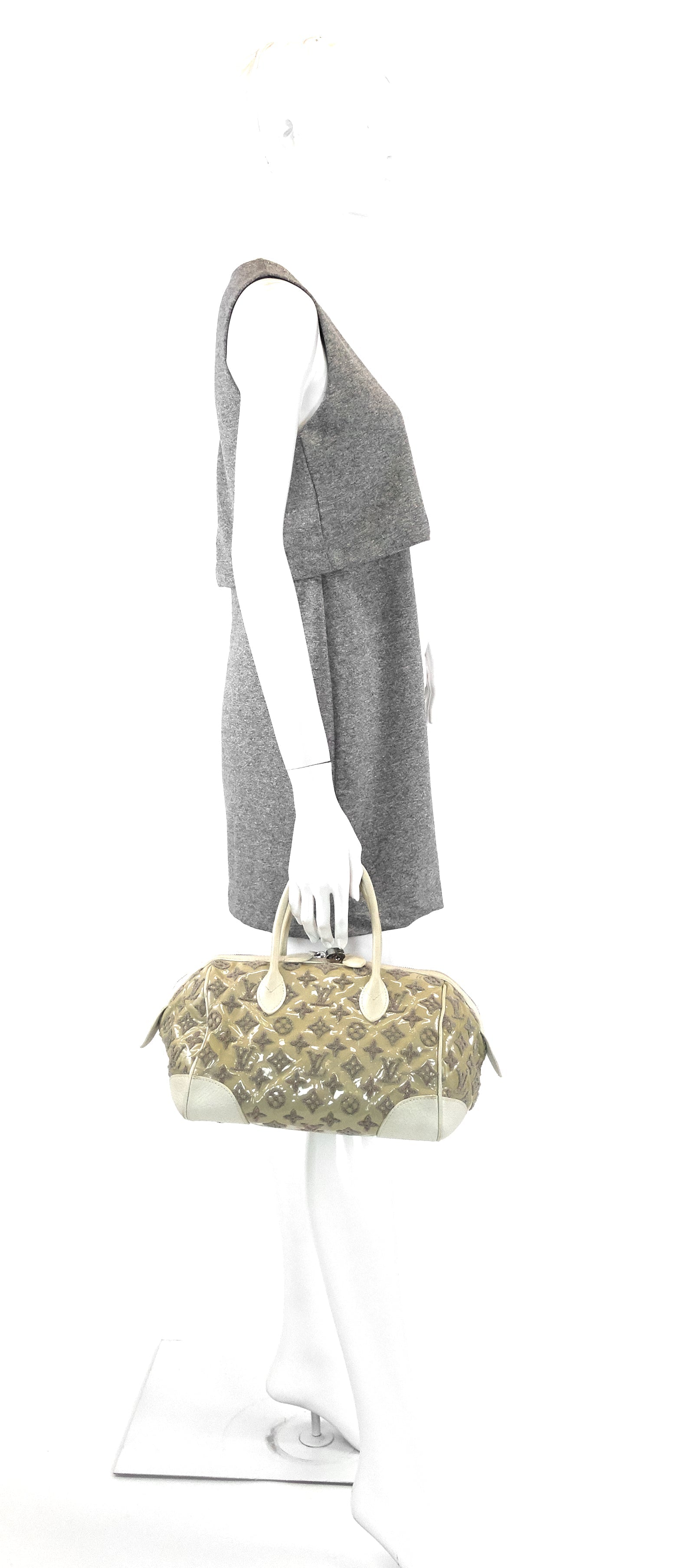 Louis Vuitto Monogram Bouclettes Speedy Round Bag