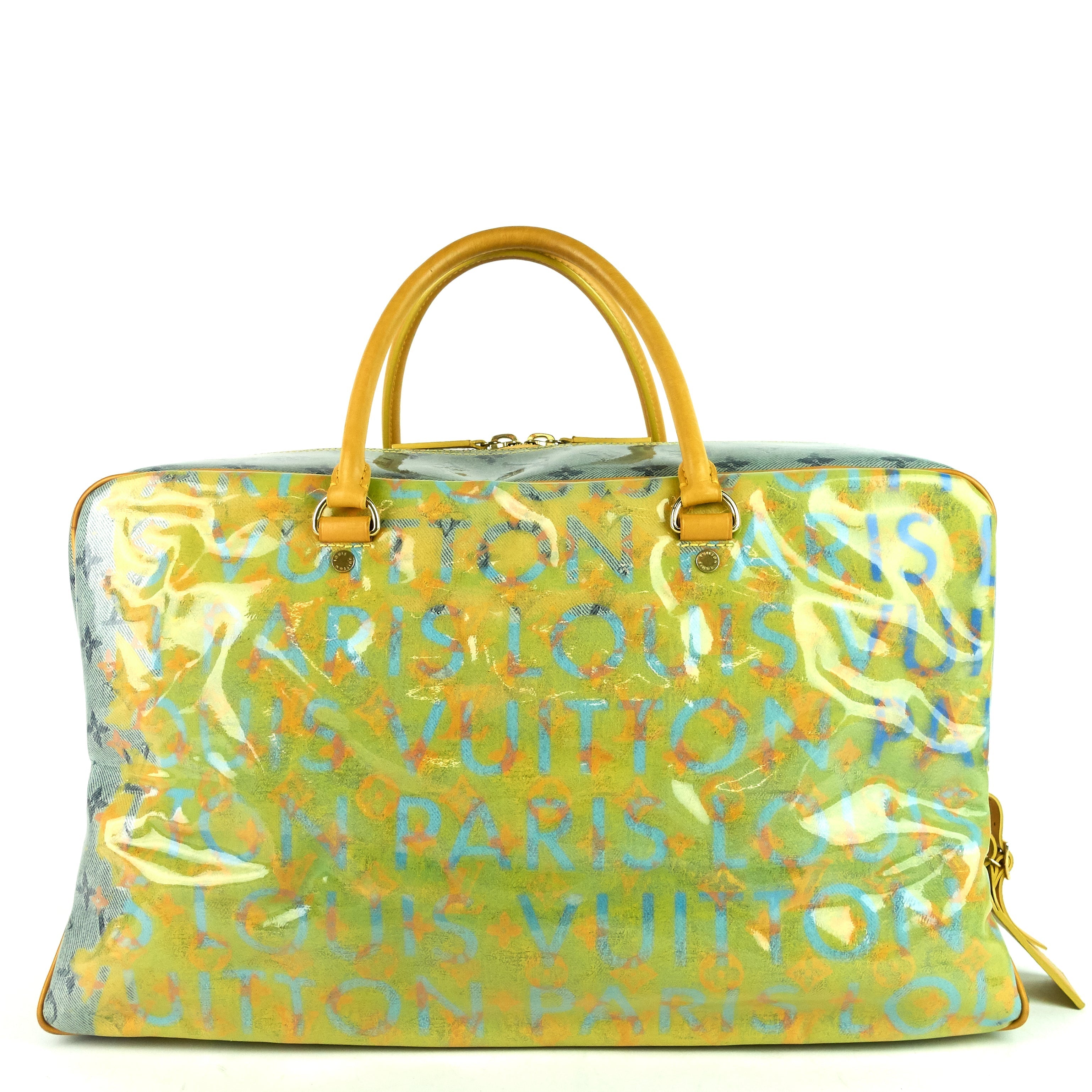 Louis Vuitto Richard Prince Defile Weekender GM Pulp Canvas Bag