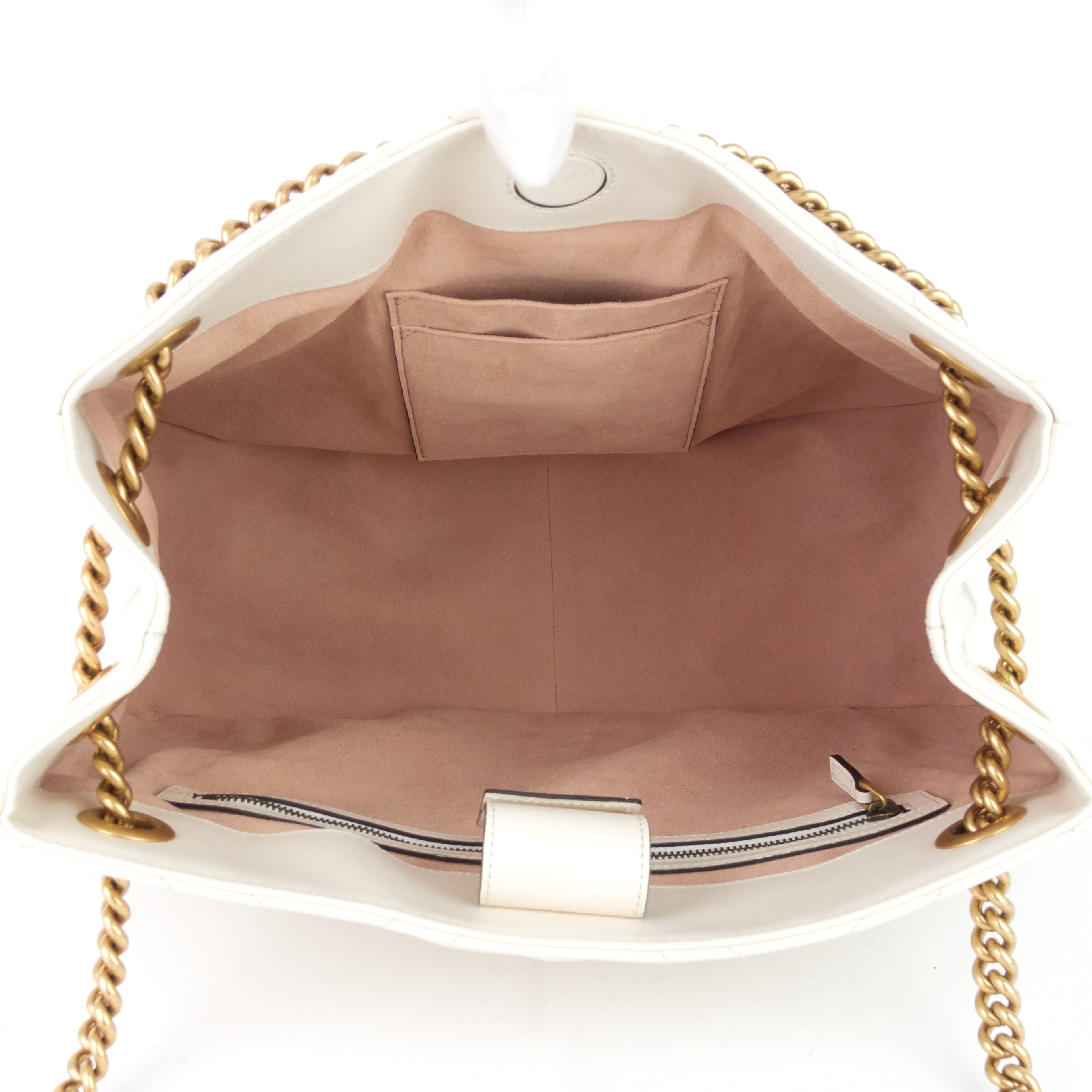 Gucci Marmont Medium MatelassÃ© Calf Leather Chain Shoulder Bag