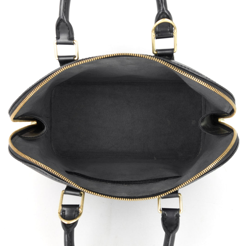 Louis Vuitto Alma Black Epi Leather Bag