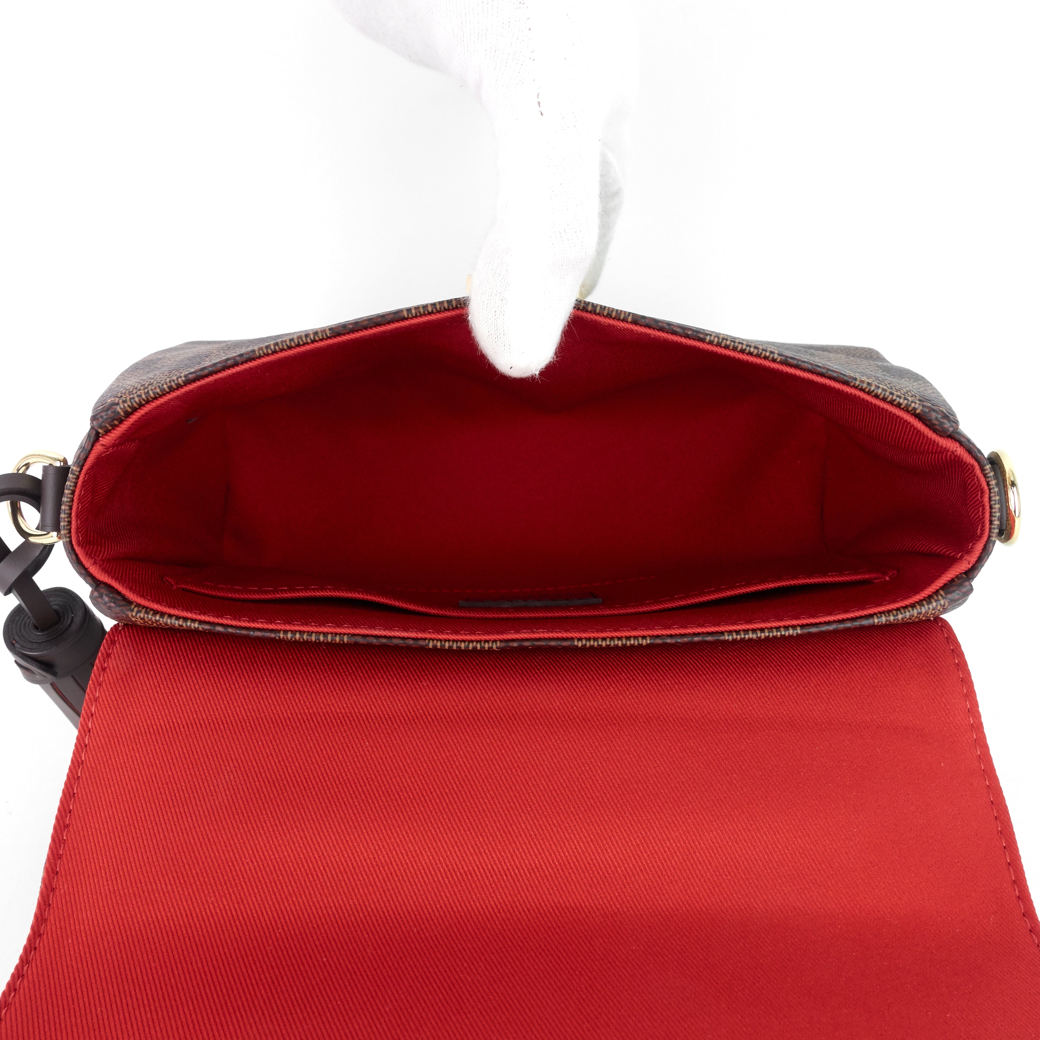 Louis Vuitto Croisette Damier Ebene Canvas Bag