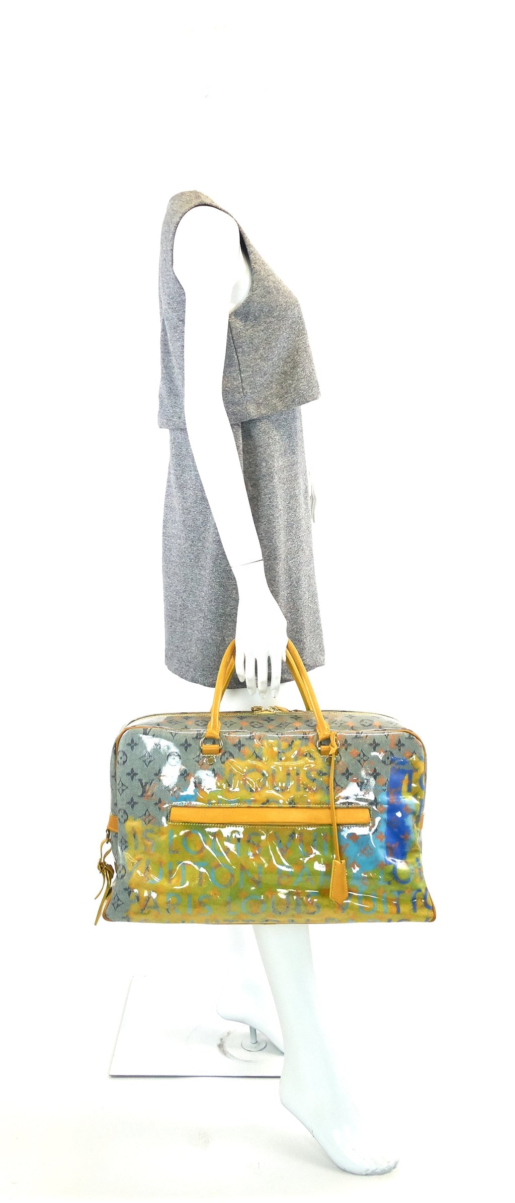 Louis Vuitto Richard Prince Defile Weekender GM Pulp Canvas Bag