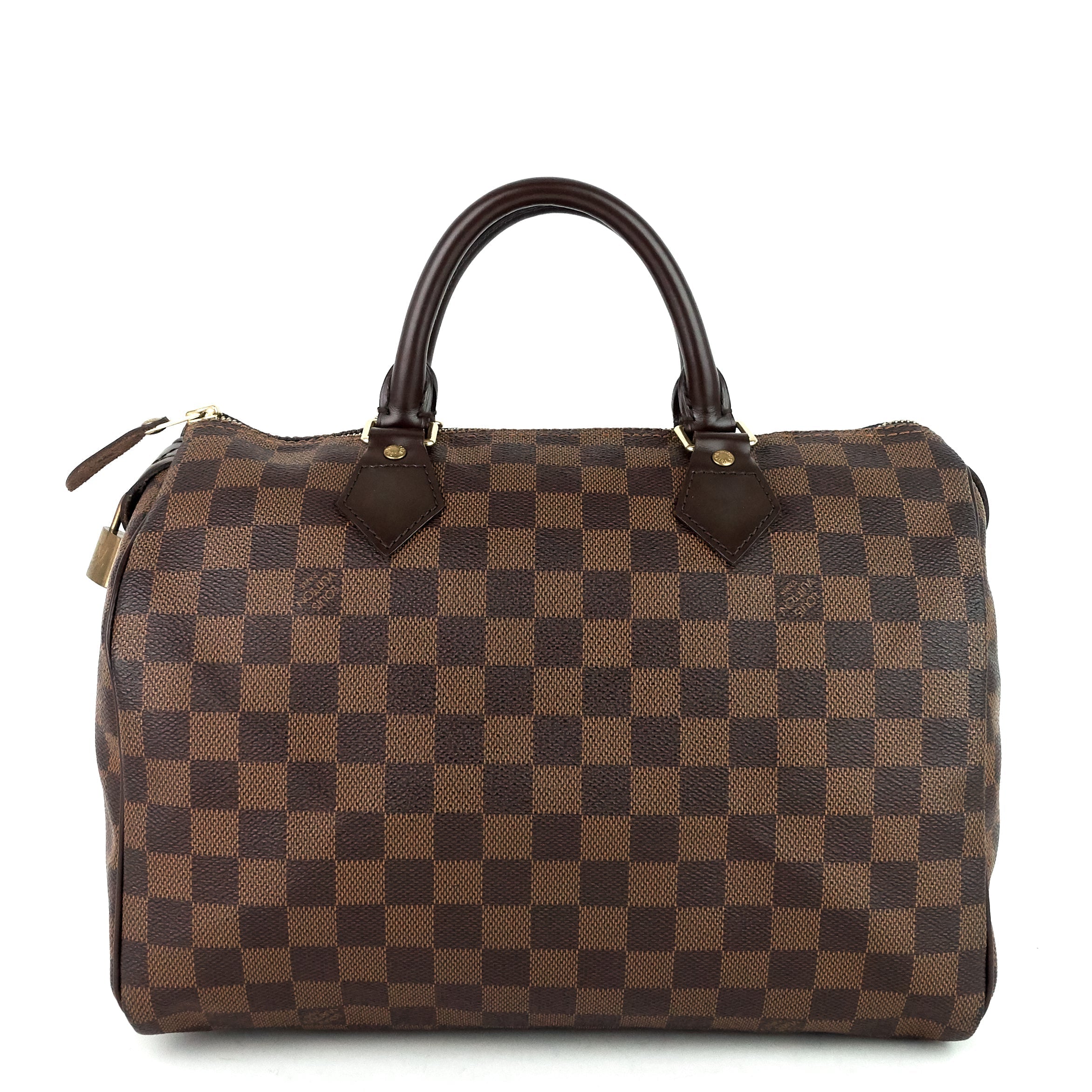 Louis Vuitto Speedy 30 Damier Ebene Canvas Bag