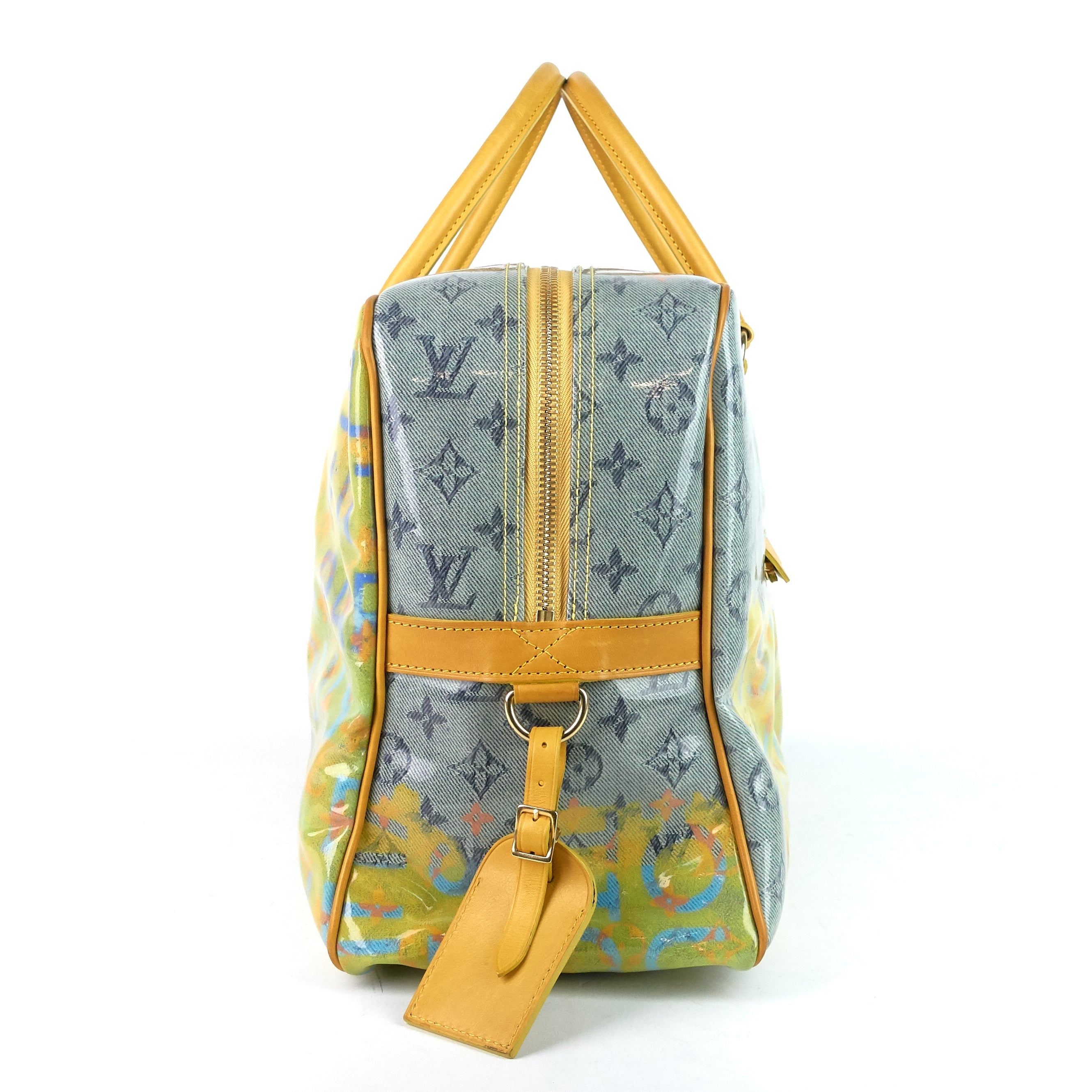 Louis Vuitto Richard Prince Defile Weekender GM Pulp Canvas Bag