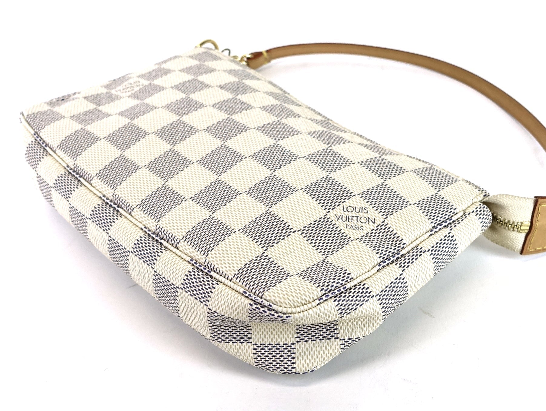 Louis Vuitto Pochette Accessoires Damier Azur Canvas Bag