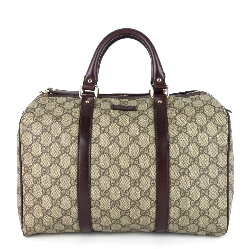 Gucci Joy Supreme Monogram Coated Canvas Boston Bag