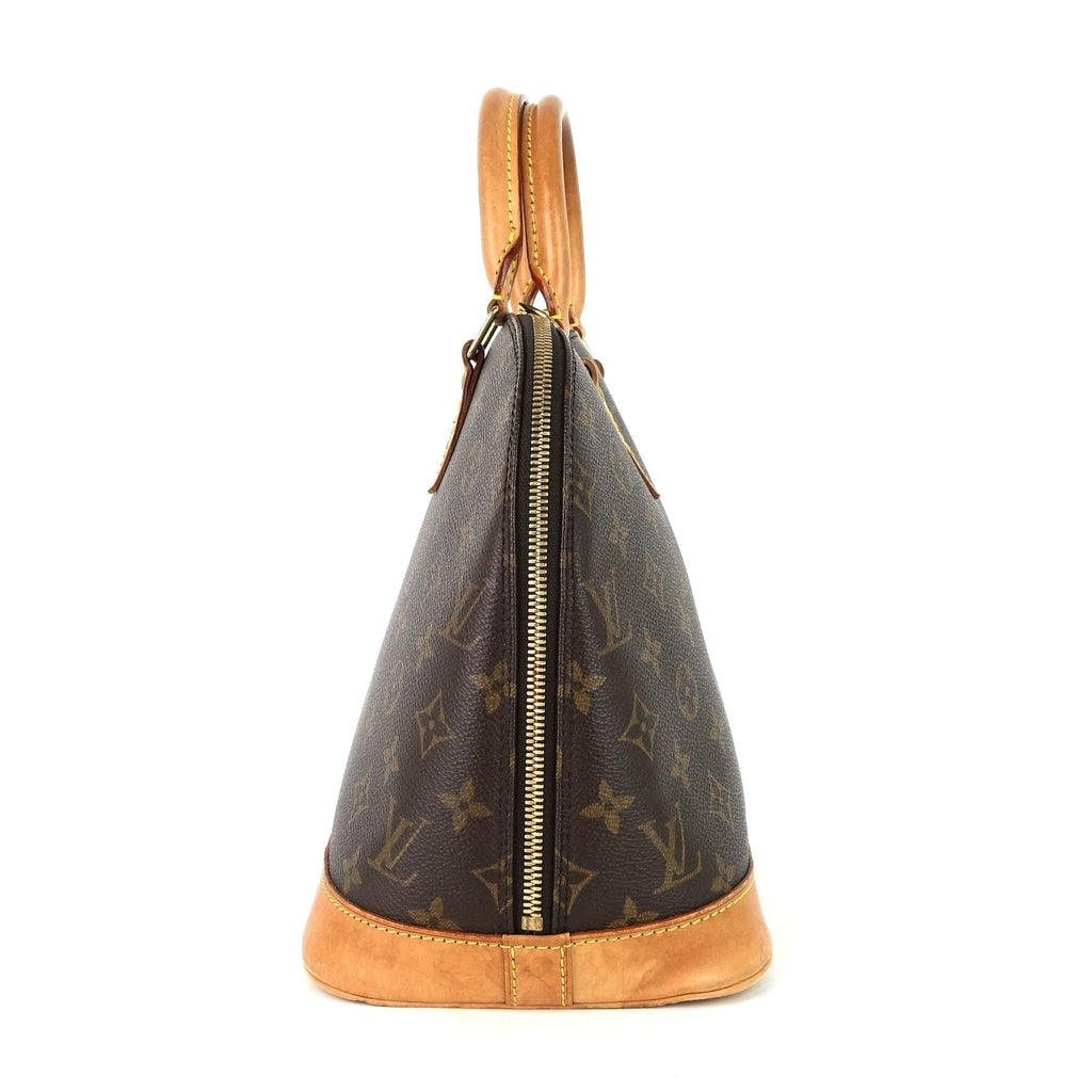 Louis Vuitto Alma Monogram Canvas Handbag with Strap