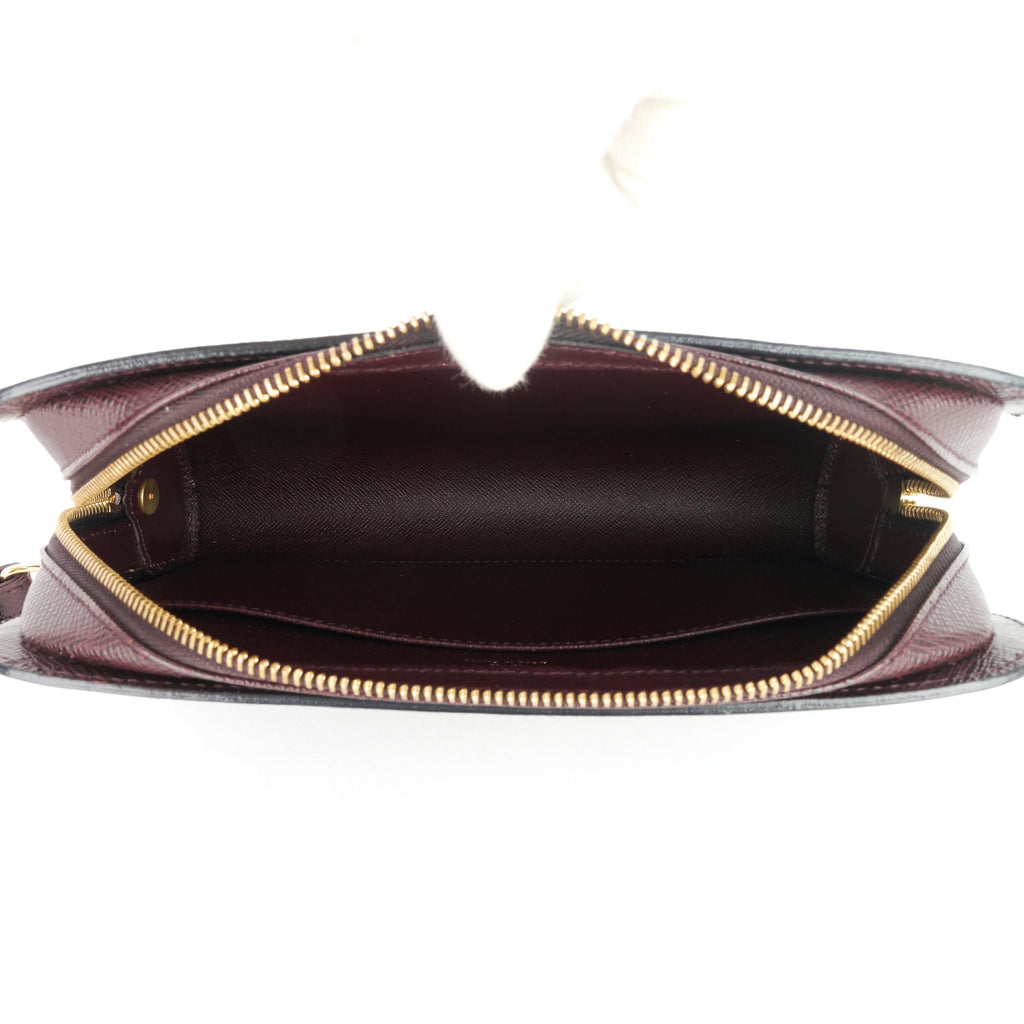 Louis Vuitto Pochette Baikal Acajou Taiga Leather Bag