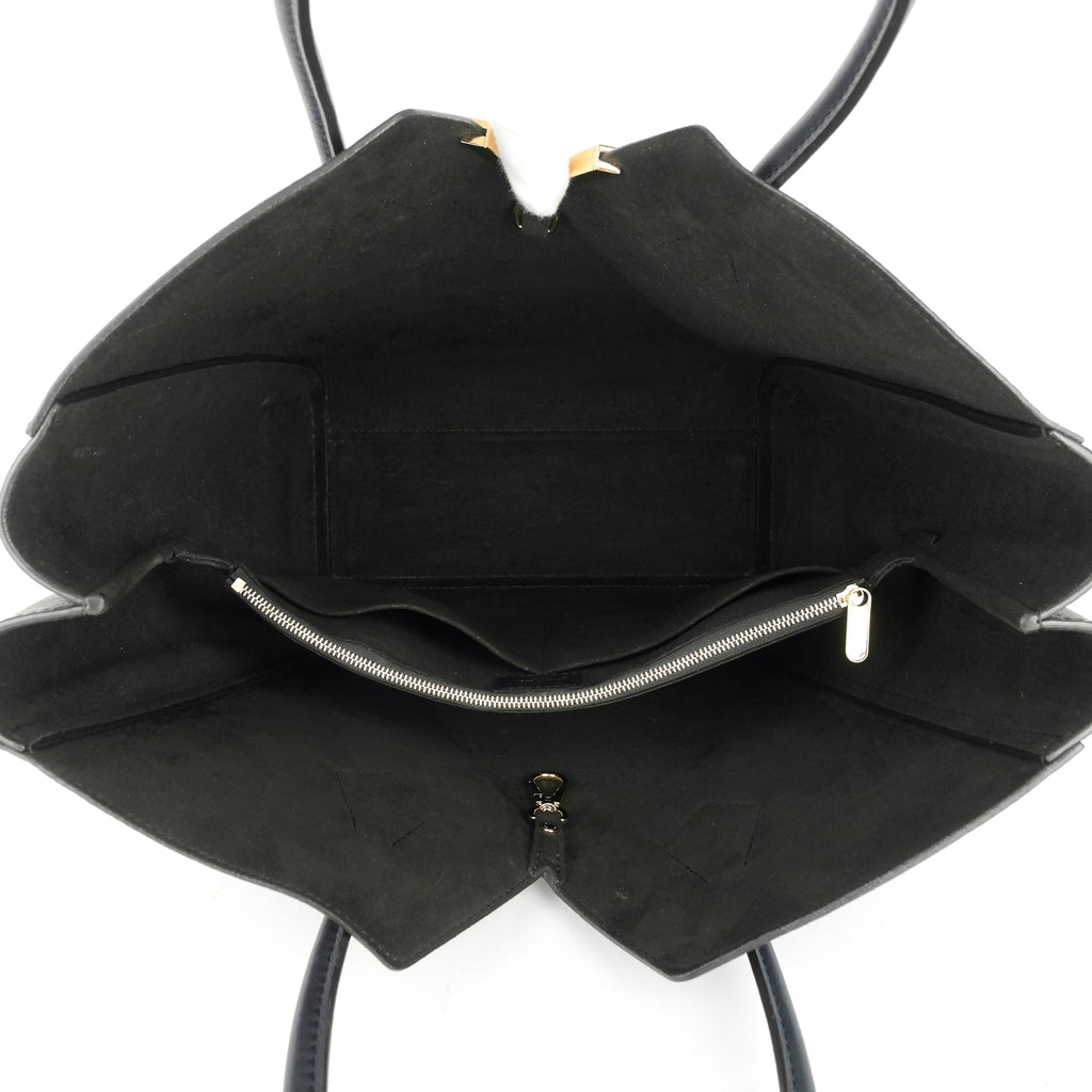 Louis Vuitto Kimono Monogram Canvas and Black Leather Bag