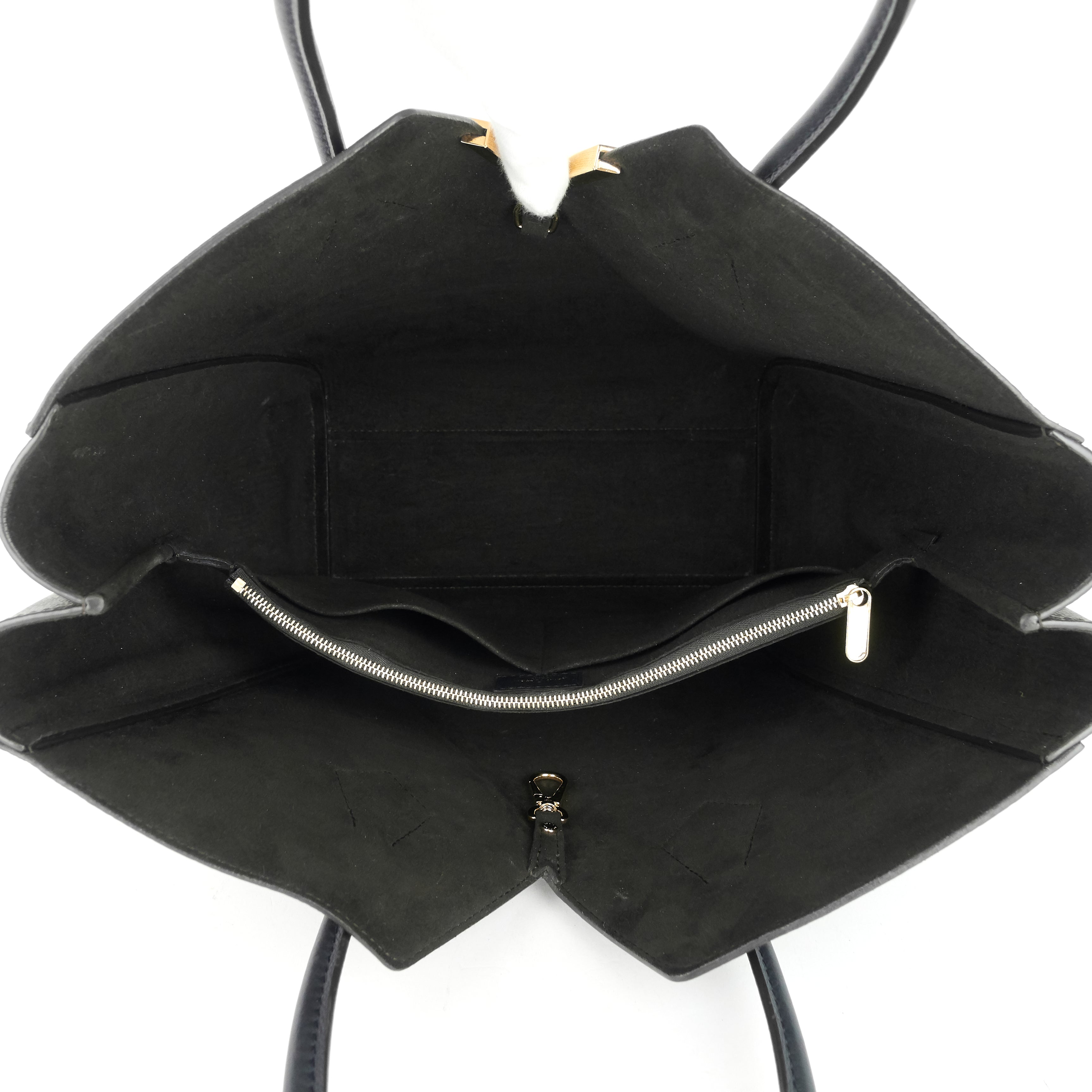 Louis Vuitto Kimono Monogram Canvas and Black Leather Bag