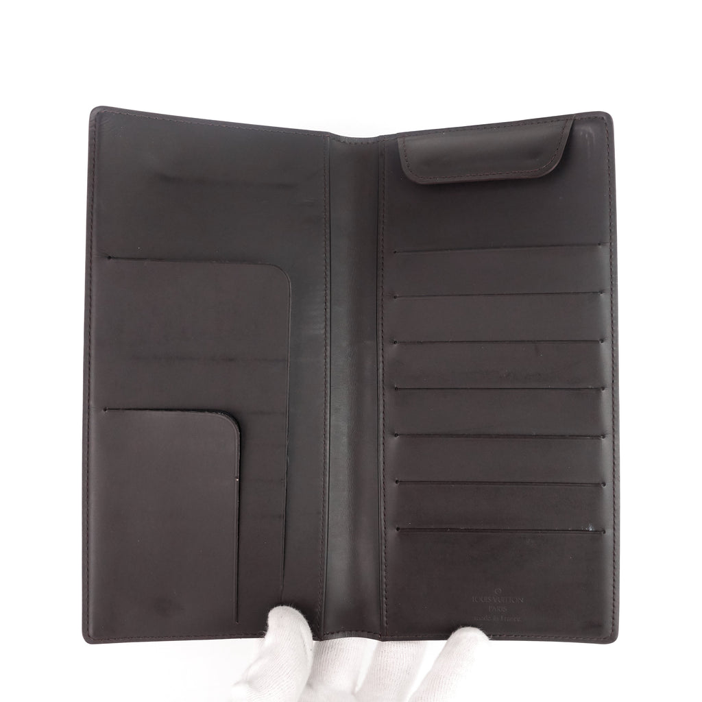 Louis Vuitto Portefeuille Glace Leather Double Wallet