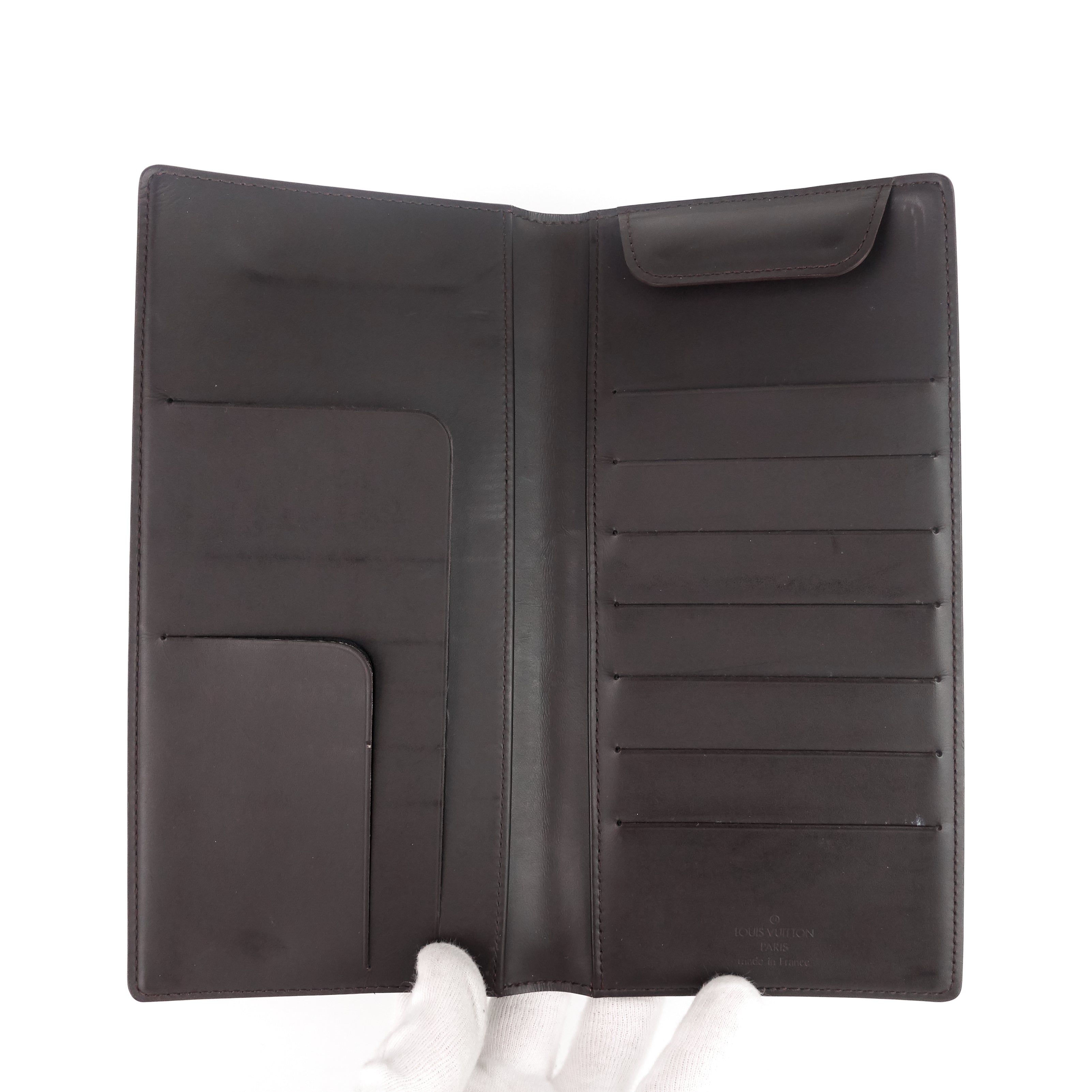 Louis Vuitto Portefeuille Glace Leather Double Wallet
