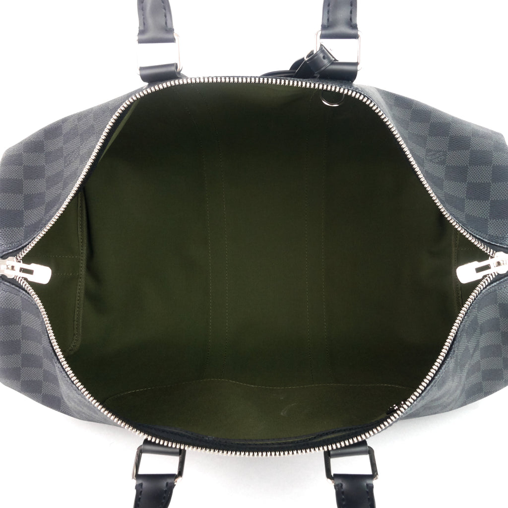Louis Vuitto Keepall 45 BandouliÃ¨re My LV Heritage Damier Graphite Bag