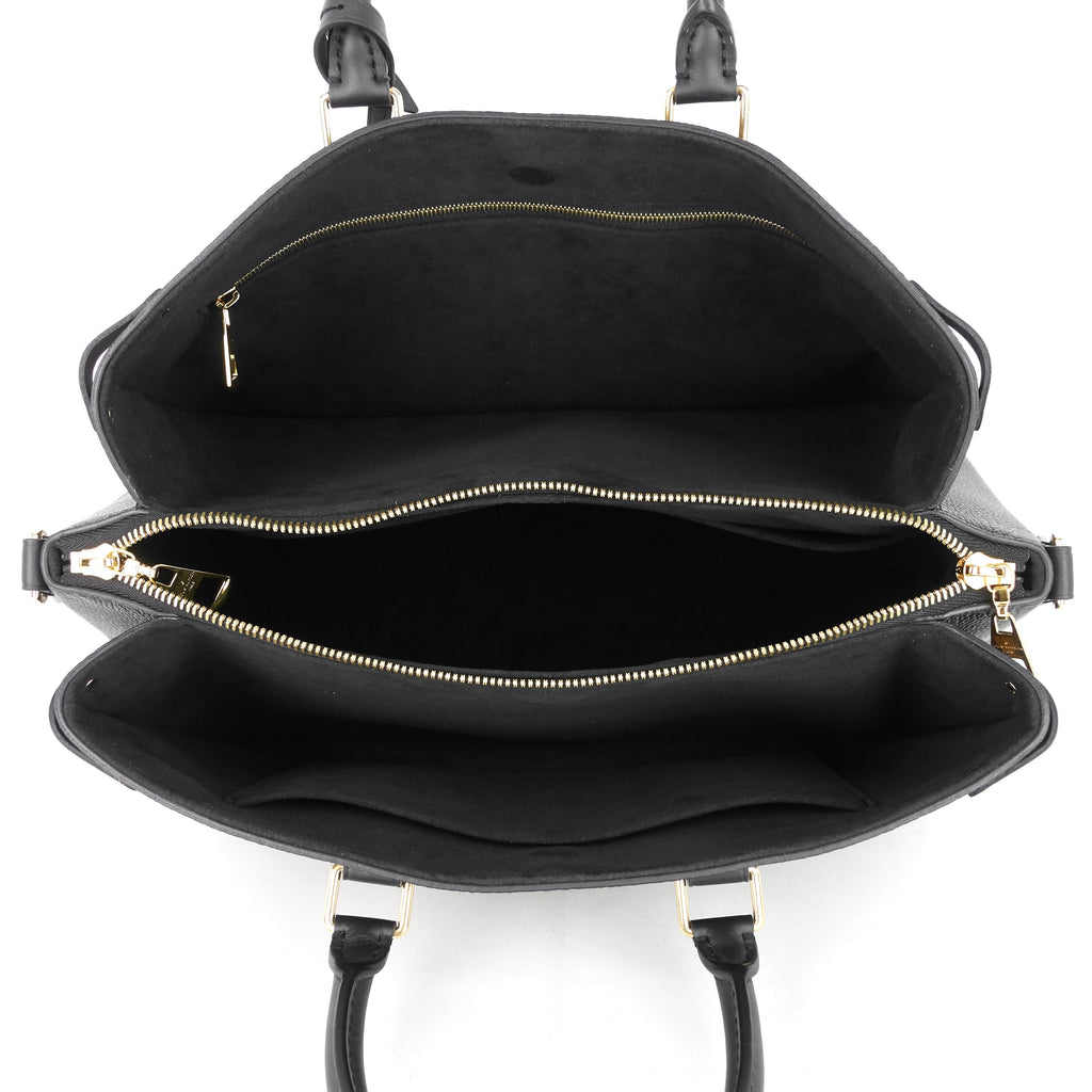 Louis Vuitto Soufflot MM Monogram Canvas and Coloured Leather Bag
