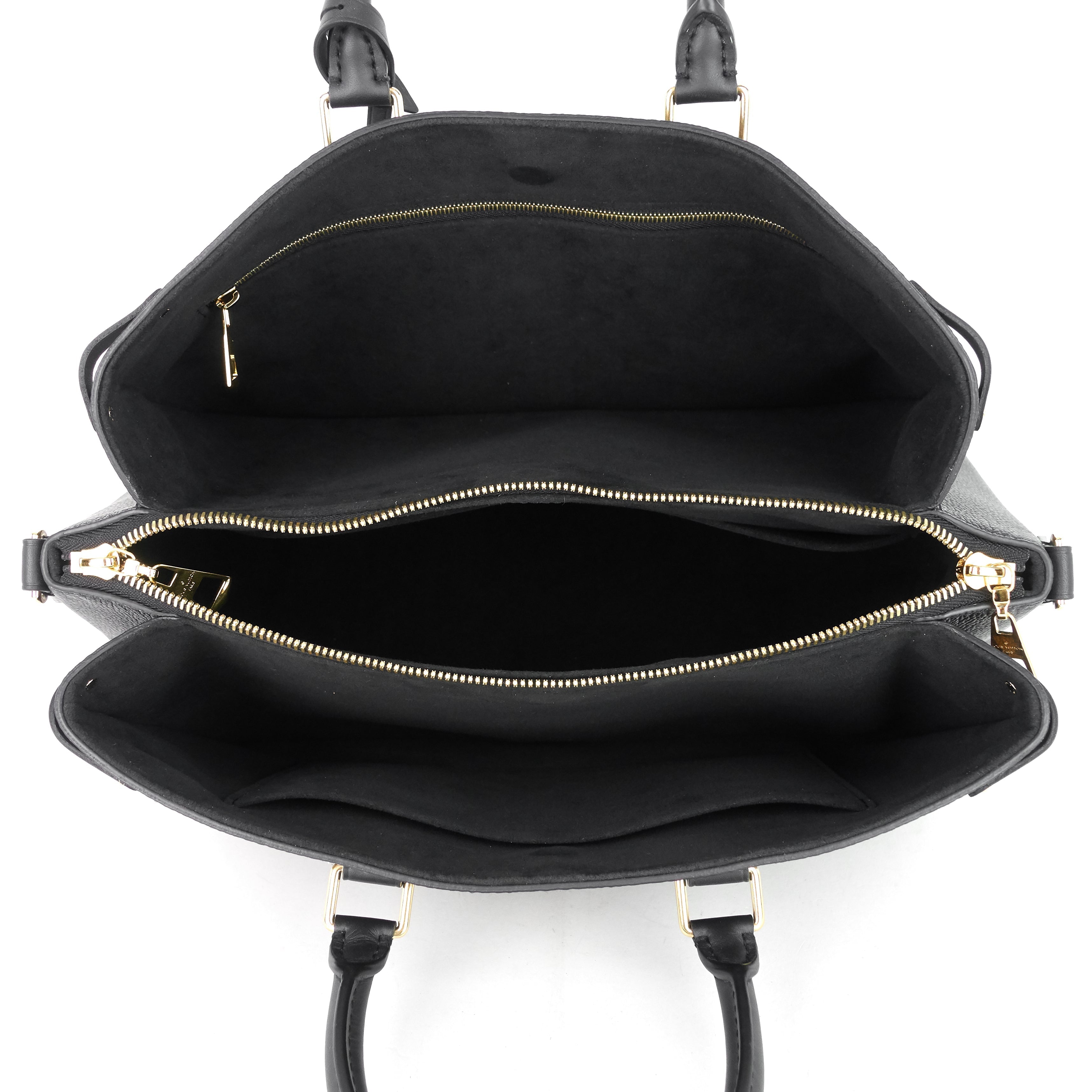 Louis Vuitto Soufflot MM Monogram Canvas and Coloured Leather Bag