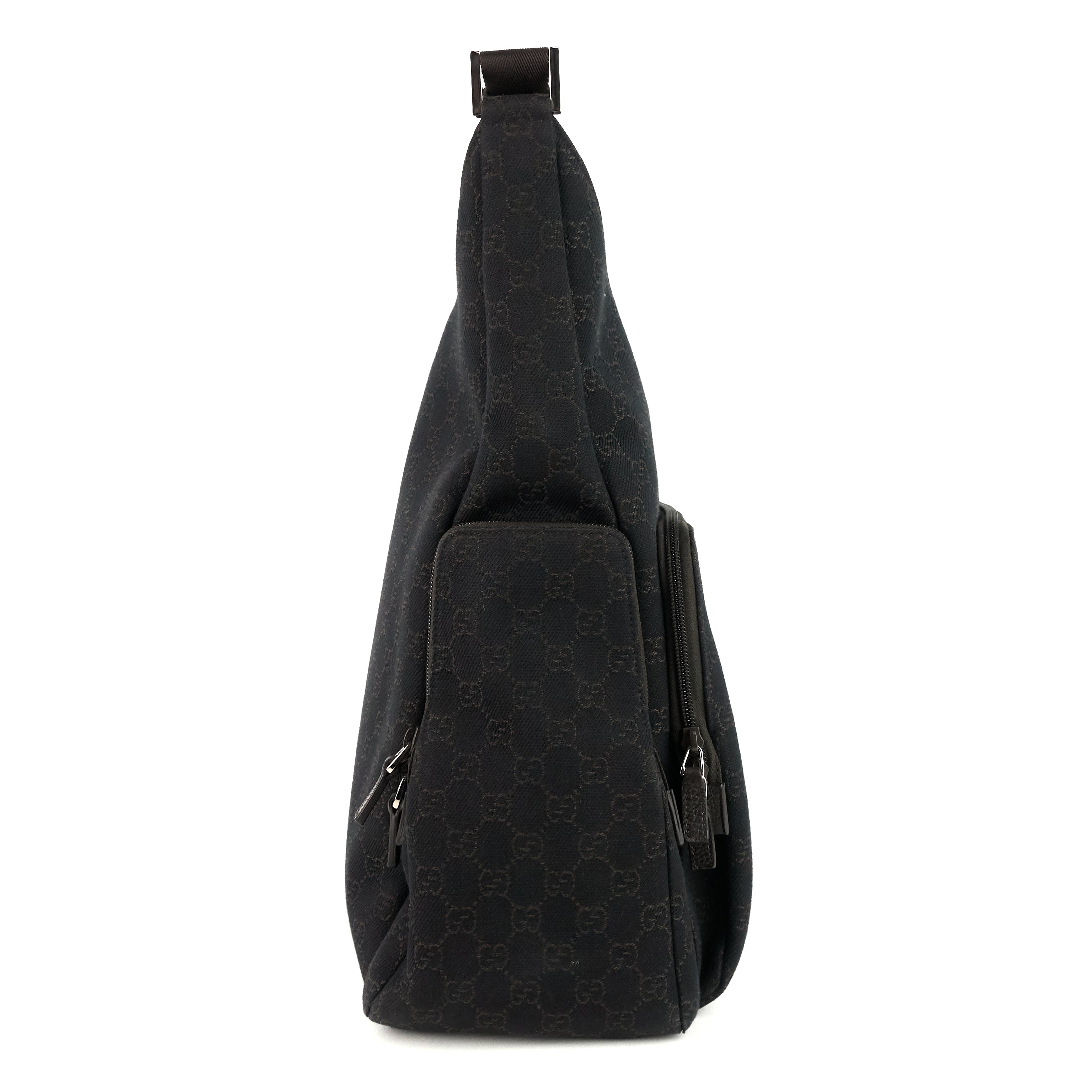 Gucci Zip Pockets XL Monogram Canvas Diaper Bag