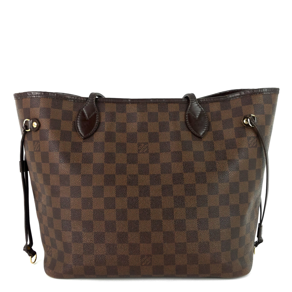 Louis Vuitto Neverfull MM Damier Ebene Canvas Bag