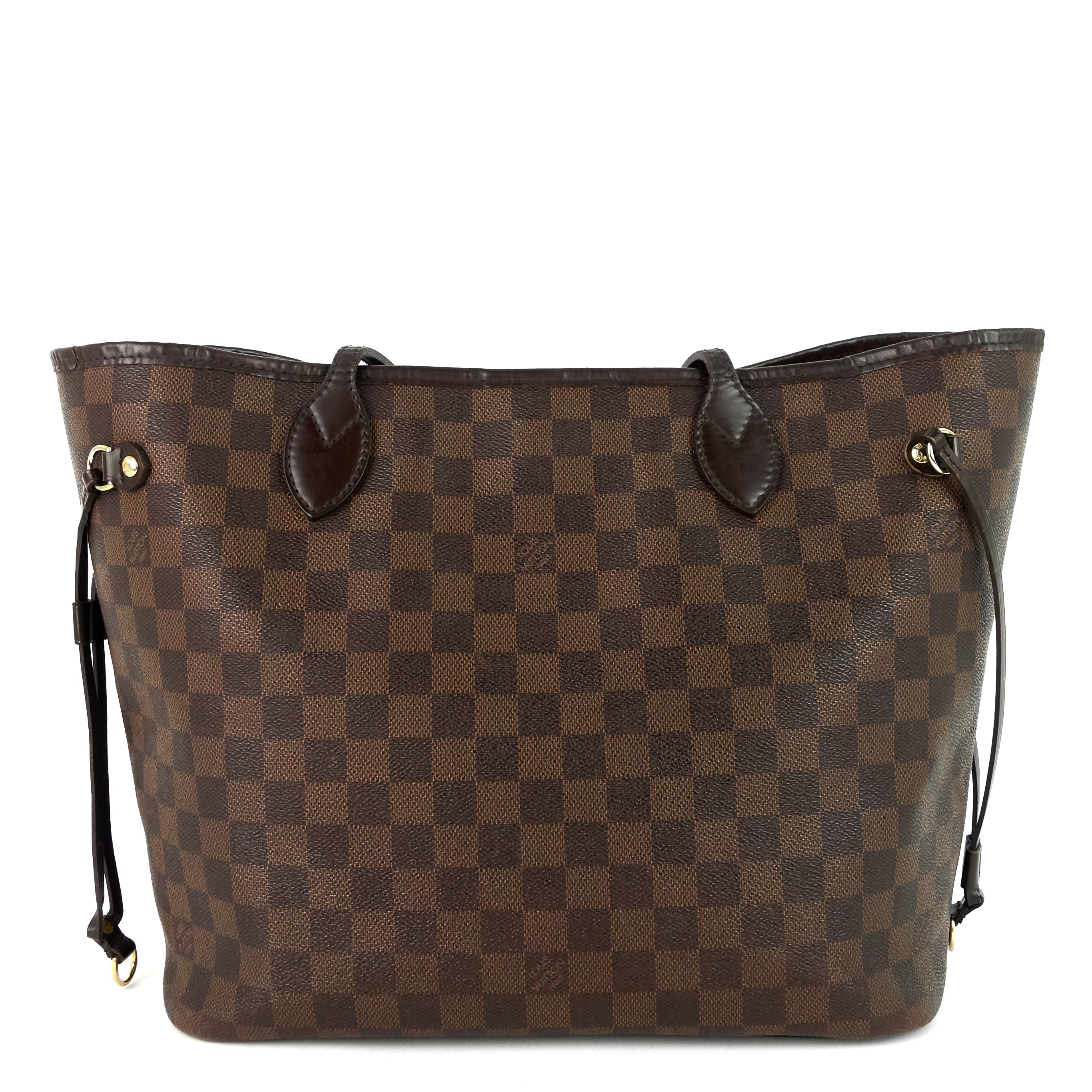 Louis Vuitto Neverfull MM Damier Ebene Canvas Bag