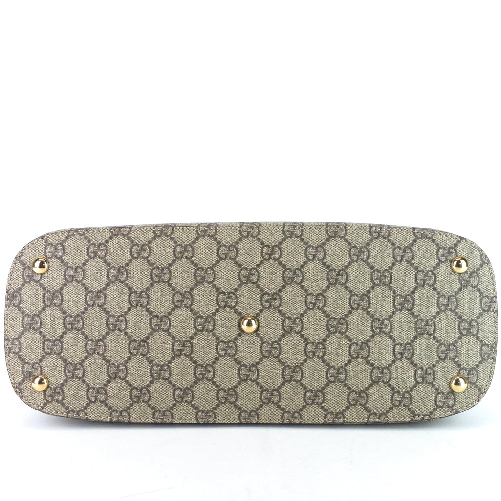 Gucci Linea A GG Supreme Canvas Hobo Bag