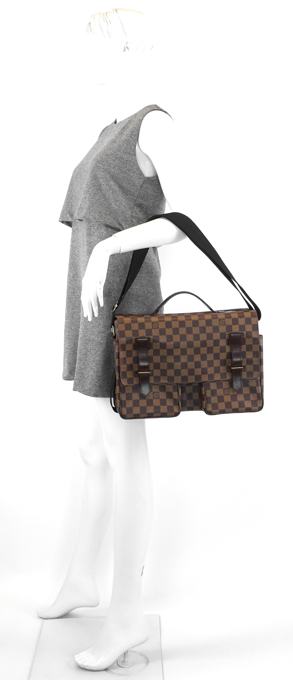 Louis Vuitto Broadway Damier Canvas Large Messenger Bag