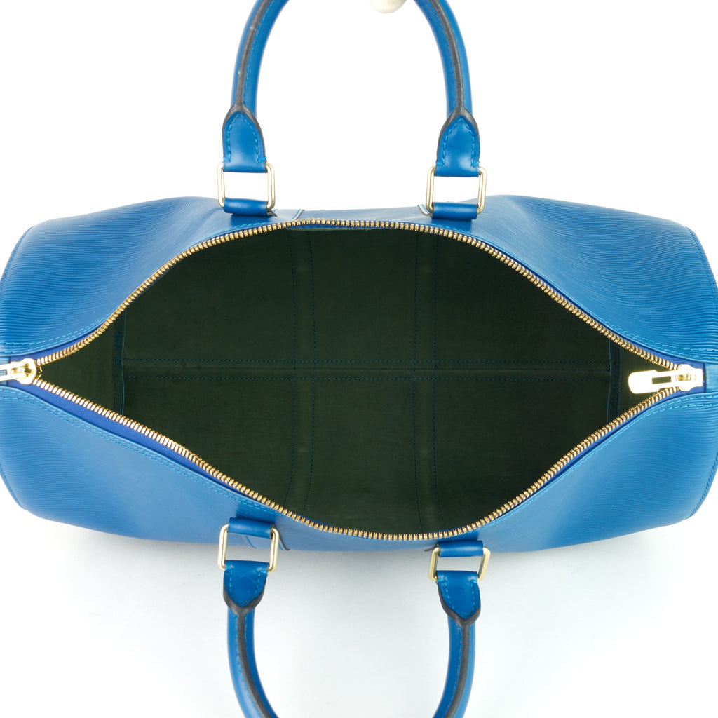 Louis Vuitto Keepall 45 Blue Epi Leather Bag