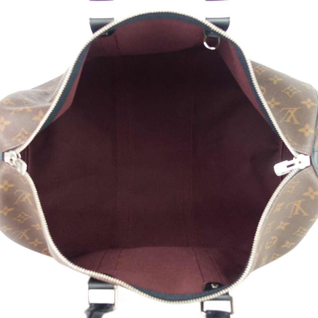 Louis Vuitto Keepall 45 BandouliÃ¨re Macassar Monogram Canvas Bag