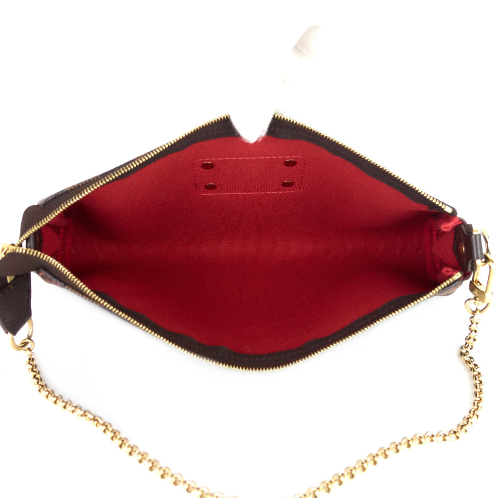 Louis Vuitto Eva Damier Ebene Canvas Bag