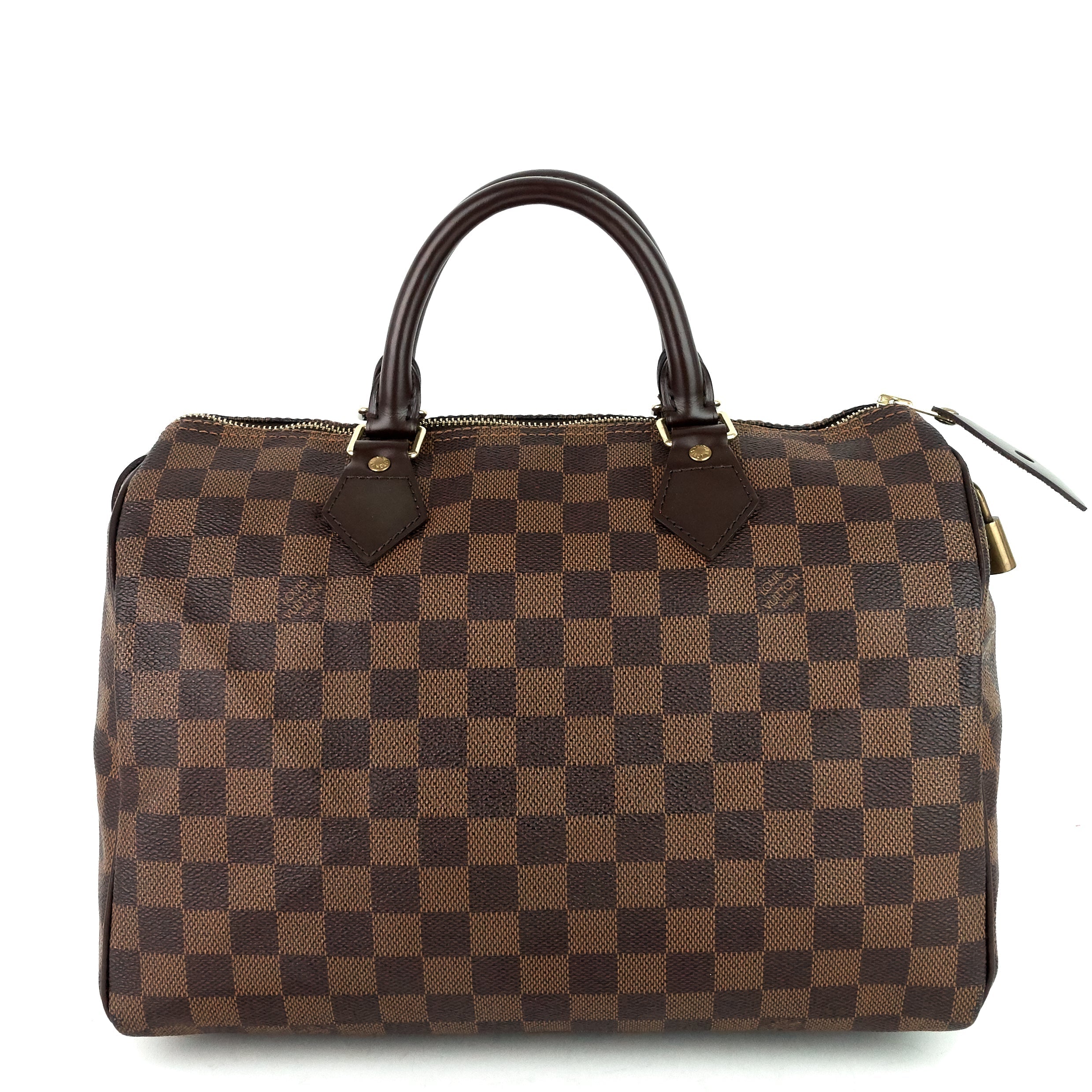 Louis Vuitto Speedy 30 Damier Ebene Canvas Bag
