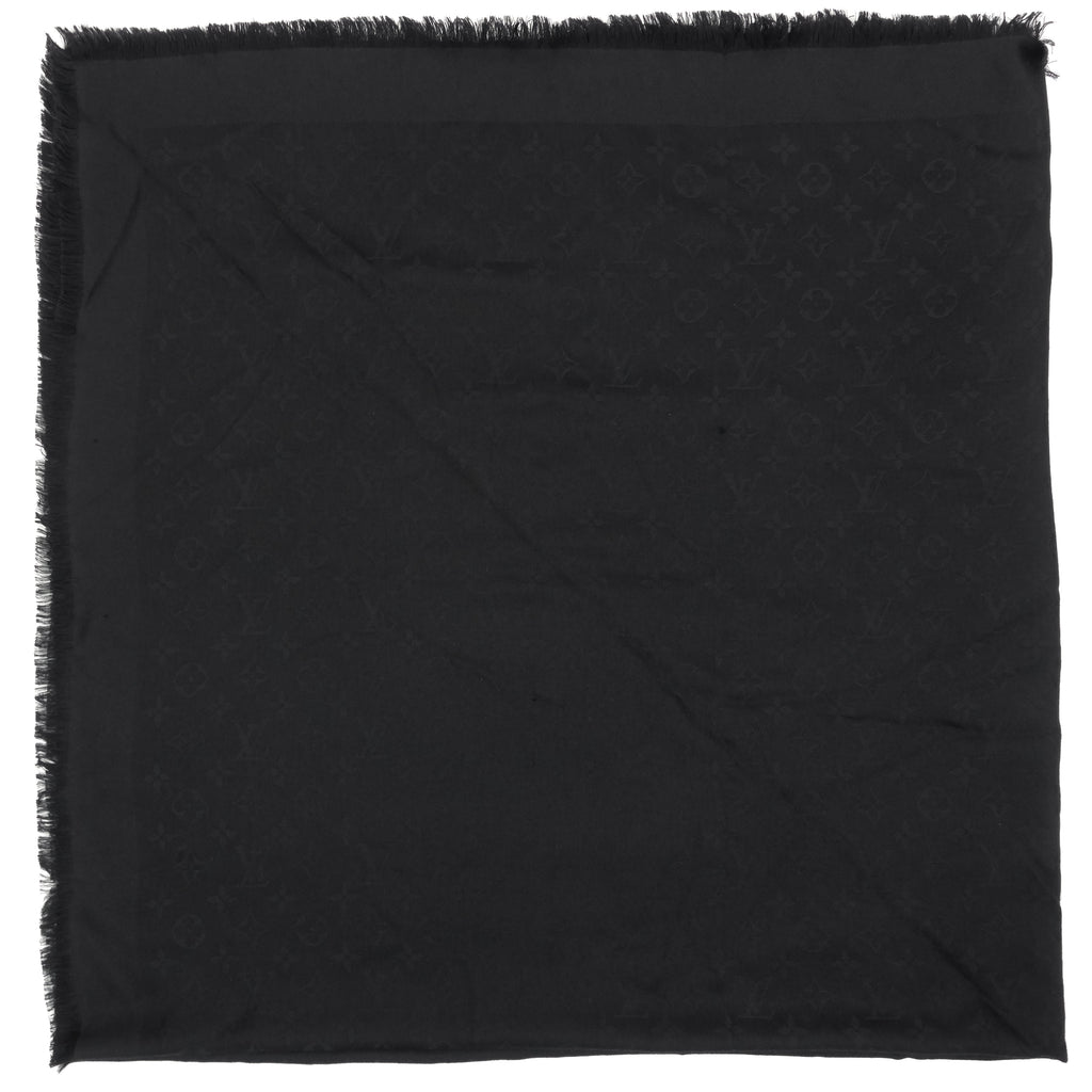 Louis Vuitto Monogram Square Silk/Wool Shawl