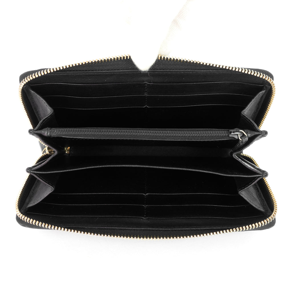 Gucci Zip Around Continental Guccissima Leather Wallet