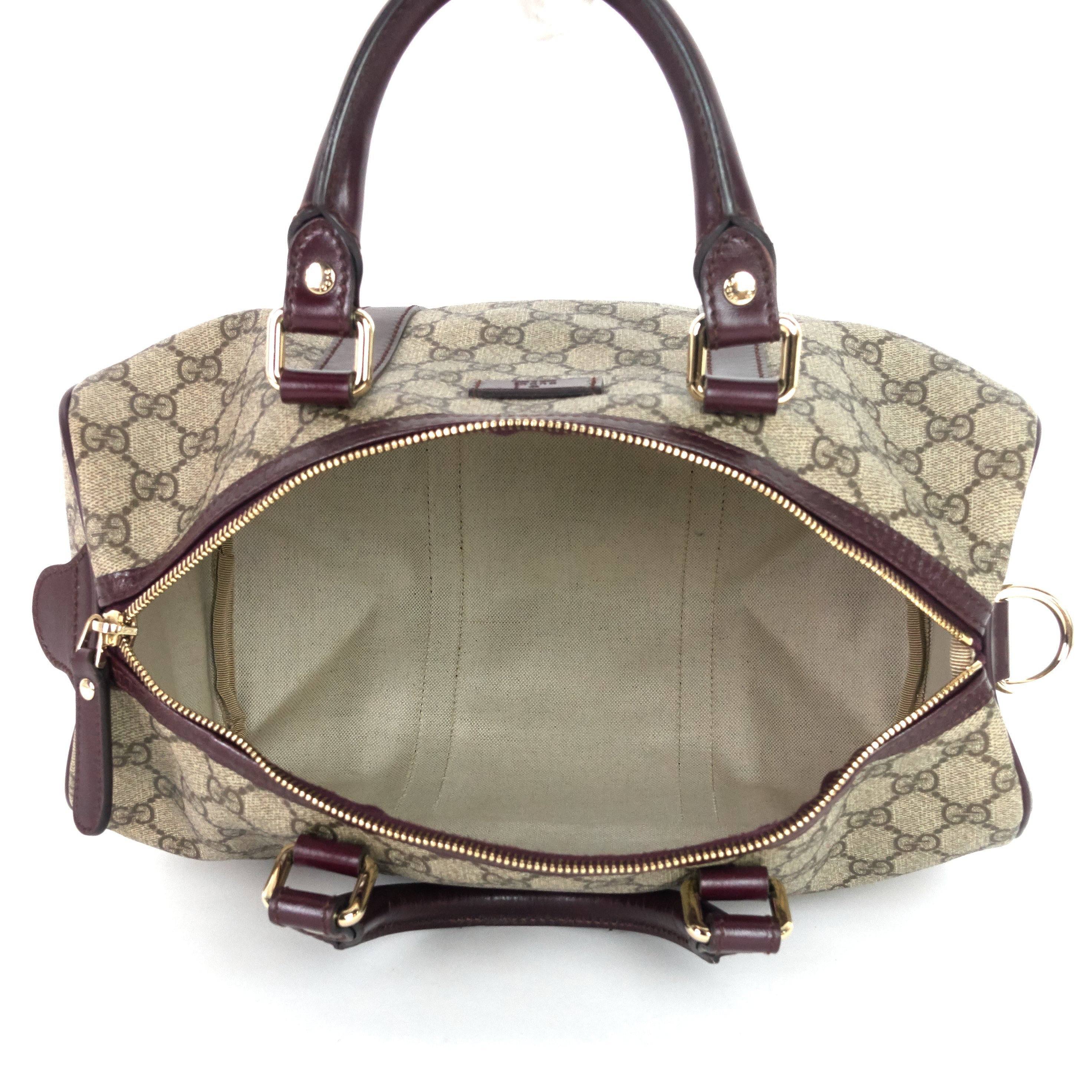 Gucci Joy Supreme Monogram Coated Canvas Boston Bag