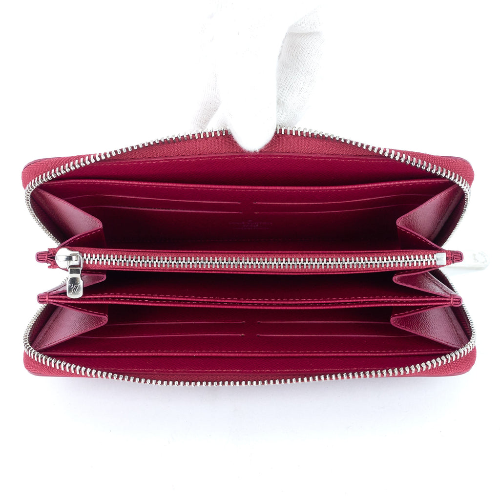 Louis Vuitto Zippy Wallet Fuchsia Epi Leather Wallet