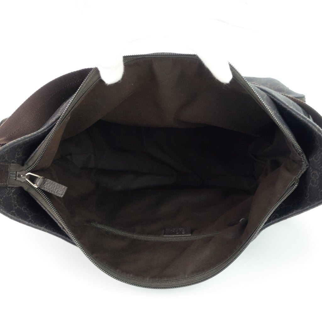Gucci Zip Pockets XL Monogram Canvas Diaper Bag