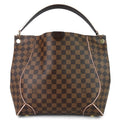 Louis Vuitto Caissa Damier Ebene Canvas Hobo Bag