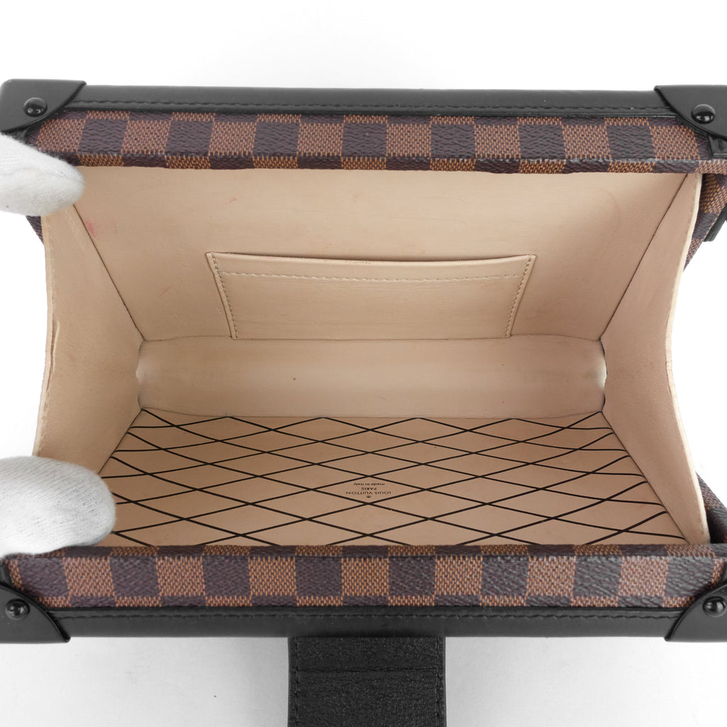 Louis Vuitto Petite Malle Damier Ebene Cavas Bag