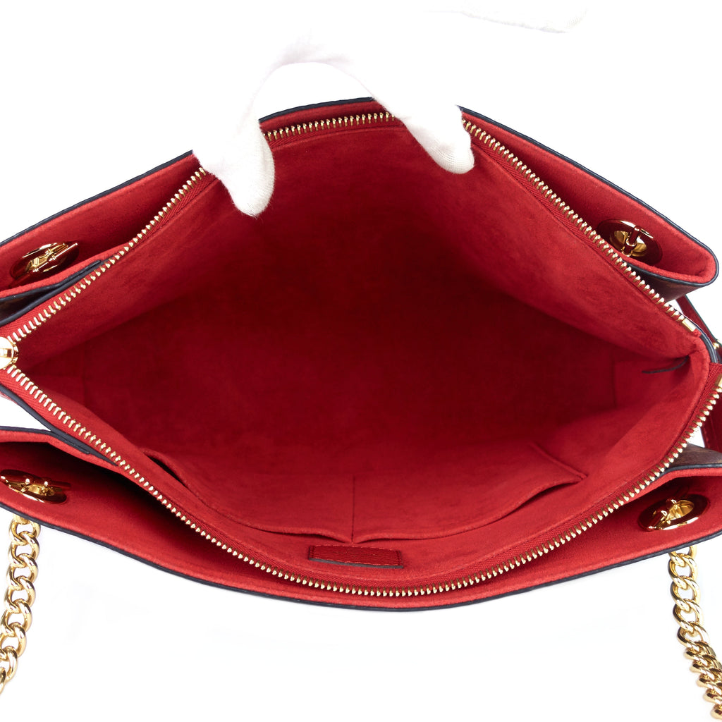 Louis Vuitto SurÃ¨ne MM Monogram Canvas and Calfskin Leather Tote Bag