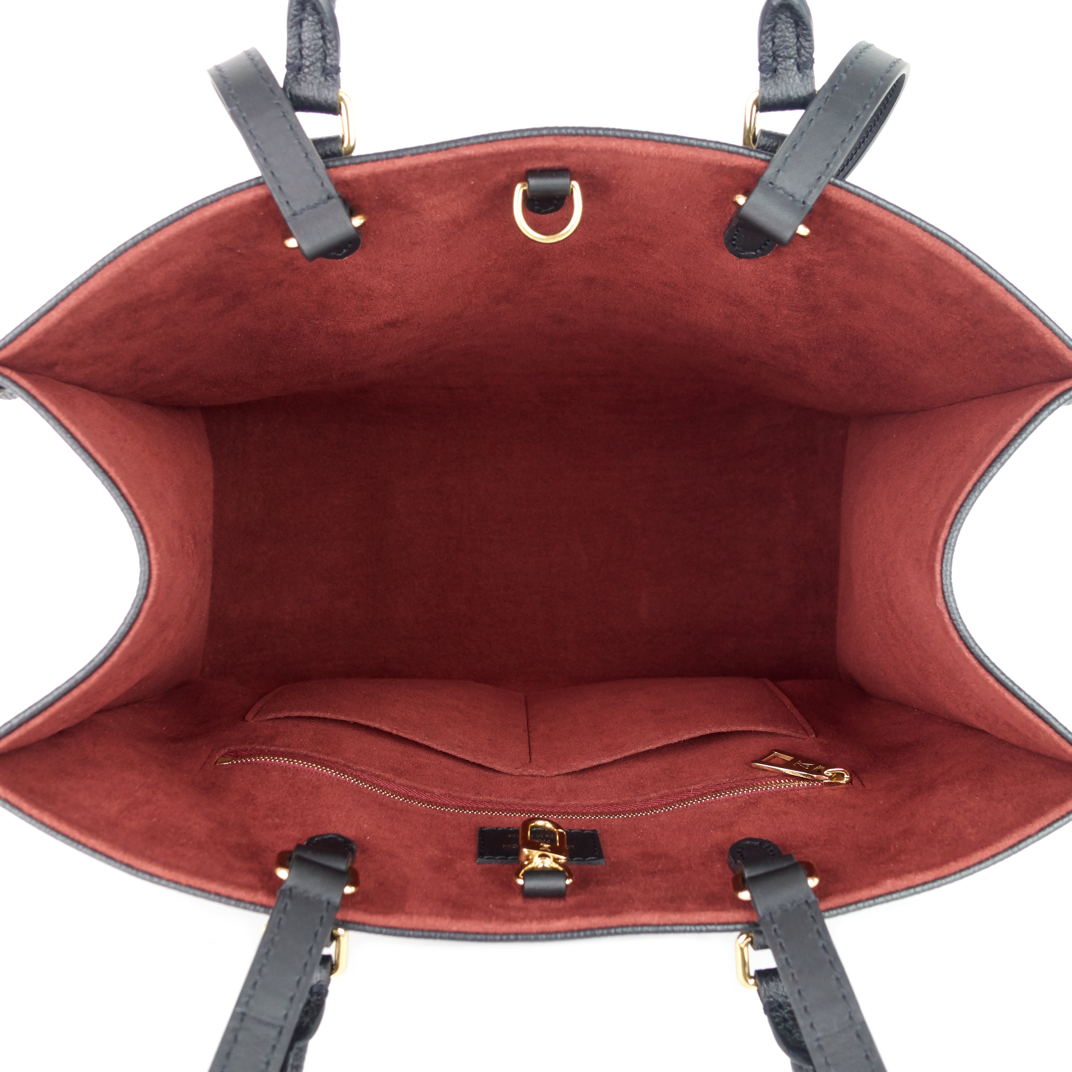 Louis Vuitto OnTheGo MM Bicolour Monogram Empreinte Leather Bag